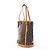 Borsa a tracolla Louis Vuitton Bucket GM Monogram Canvas in marrone M42236 Beige - vista 3
