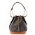 Borsa a tracolla Louis Vuitton Noe Monogram Canvas in marrone M42224