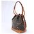 Borsa a tracolla Louis Vuitton Noe Monogram Canvas in marrone M42224 - vista 4