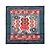 Hermès Carré 90 "KILIM" Seidentuch in Grau x Rot Braun