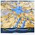 Hermès Carré 90 "Soleil de Soie" Seidentuch in Navy Blue Marineblau - Ansicht 5