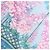 Garden Hermès Carré 90 "GIVERNY" Seidentuch in Rosa Pink - Ansicht 14