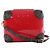 Borsa a tracolla Louis Vuitton Venice Miroir Vernis Leather in rosso M52473