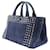 Borsa Prada Canapa Tote M Blu - vista 2