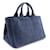 Borsa Prada Canapa Tote M Blu - vista 3