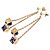 Louis Vuitton Monogram Boucle d'Oreilles Pendan Gamble Earrings D'oro