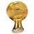 Orecchini a clip rotondi vintage Chanel Coco Mark D'oro - vista 4