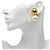 Chanel Coco Mark Vintage vergoldete Clip-Ohrringe mit Kunstperlen Golden - Ansicht 5
