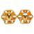 Orecchini a clip Chanel Gold Plated Coco Mark D'oro - vista 3
