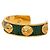 Hermès Bracciale con motivo a conchiglia Hermes D'oro Verde - vista 2