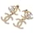 Orecchini a bottone Chanel Coco Mark D'oro
