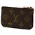 Louis Vuitton Monogram Pochette Clé Coin Case Castaño - vista 2