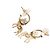 Orecchini Chanel placcati in oro con motivo renna D'oro - vista 2