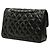 Borsa a tracolla Chanel Coco Mark Matelassé Double Flap Nero - vista 2