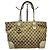 Bamboo Gucci Heartbit Shopper aus Monogramm-Canvas Braun Beige
