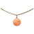 Collana a catena Chanel Coco Mark D'oro Arancione