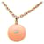 Collana a catena Chanel Coco Mark D'oro Arancione - vista 2