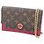 Borsa a tracolla portafoglio con catena Louis Vuitton Fuschia Monogramma