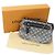 Louis Vuitton Mini Pochette Accessoires Negro Azul marino Monograma - vista 12