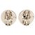 Timeless Orecchini a clip Chanel Vintage Coco Mark Argento - vista 2