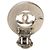 Timeless Orecchini a clip Chanel Vintage Coco Mark Argento - vista 3