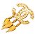 Timeless Spilla Chanel Vintage Coco Mark D'oro - vista 2