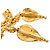 Timeless Spilla Chanel Vintage Coco Mark D'oro - vista 3