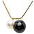 Collana a catena a sfere Chanel Coco Mark Nero D'oro - vista 2