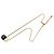 Collana a catena a sfere Chanel Coco Mark Nero D'oro - vista 3