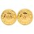 Orecchini a clip Chanel Vintage Coco Mark Logo D'oro