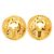 Orecchini a clip Chanel Vintage Coco Mark Logo D'oro - vista 2