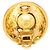 Orecchini a clip Chanel Vintage Coco Mark Logo D'oro - vista 3