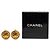 Orecchini a clip rotondi Chanel Vintage Coco Mark D'oro - vista 4