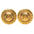 Orecchini a clip rotondi Chanel Coco Mark D'oro