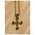 Dolce & Gabbana Collana con Pendente a Croce Oro e Cristalli Neri Nero D'oro - vista 3