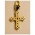Dolce & Gabbana Collana con Pendente a Croce Oro e Cristalli Neri Nero D'oro - vista 4