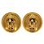 Chanel Coco Mark Vintage vergoldete Clip-Ohrringe Golden - Ansicht 2