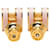 Hermès Orecchini a lobo Hermes Pop H Mini Rosa D'oro - vista 2