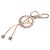 Louis Vuitton Portefeuille Berry Charm Keychain Argento Rosa - vista 2