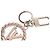 Louis Vuitton Portefeuille Berry Charm Keychain Argento Rosa - vista 3