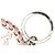 Louis Vuitton Portefeuille Berry Charm Keychain Argento Rosa - vista 5