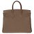 Hermès Borsa HERMES Birkin 25 in Pelle Étoupe - 103838 Taupe - vista 4
