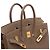 Hermès Borsa HERMES Birkin 25 in Pelle Étoupe - 103838 Taupe - vista 7