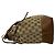 Borsa a mano Gucci in tela GG e pelle Marrone - vista 5