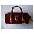 Autre Marque Maleci Mini-Beuteltasche aus bordeauxrotem Lackleder - Ansicht 5