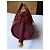 Autre Marque Maleci Mini-Beuteltasche aus bordeauxrotem Lackleder - Ansicht 7