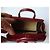 Autre Marque Maleci Mini-Beuteltasche aus bordeauxrotem Lackleder - Ansicht 8
