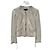 Veste courte en cuir ivoire Roberto Cavalli IT 40 d'occasion
