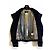 Chanel 06A Runway Bomber Biker Jacke Samt Schwarz Silber Metallisch Silber Hardware - Ansicht 4
