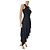 Vestido asimétrico de seda negro Givenchy